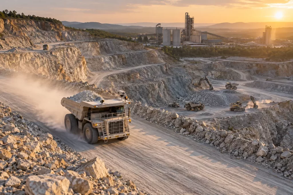 Autonomous Quarry Operations: The Next Step for Cement Raw Material Extraction